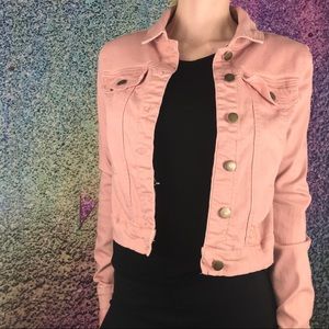 Pink Denim Jacket